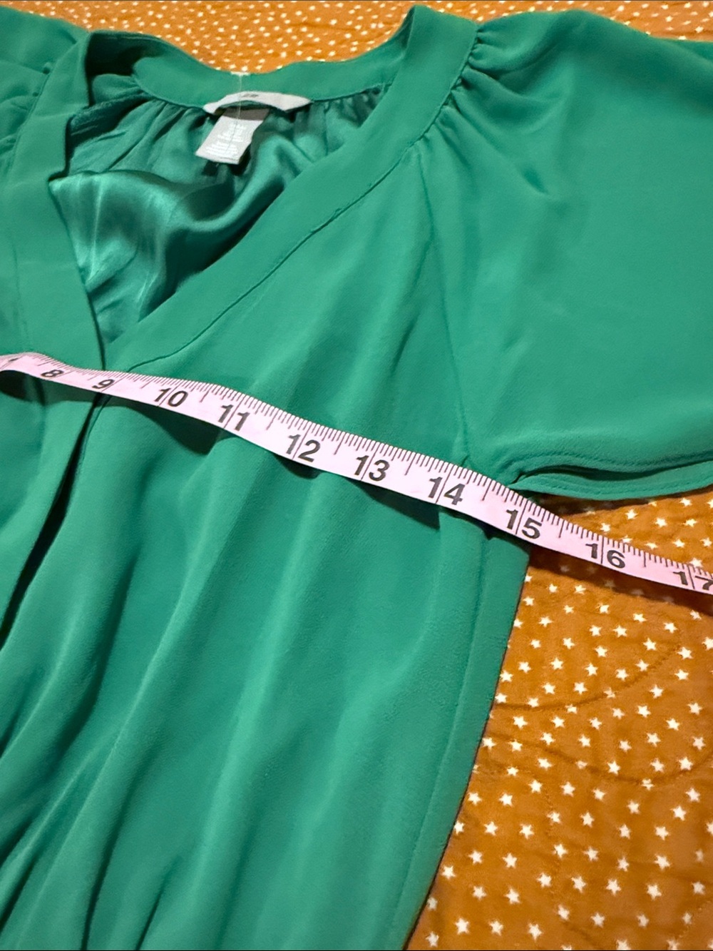 H&M Green Midi Dress with Waist Tie - Picture 5 of 9